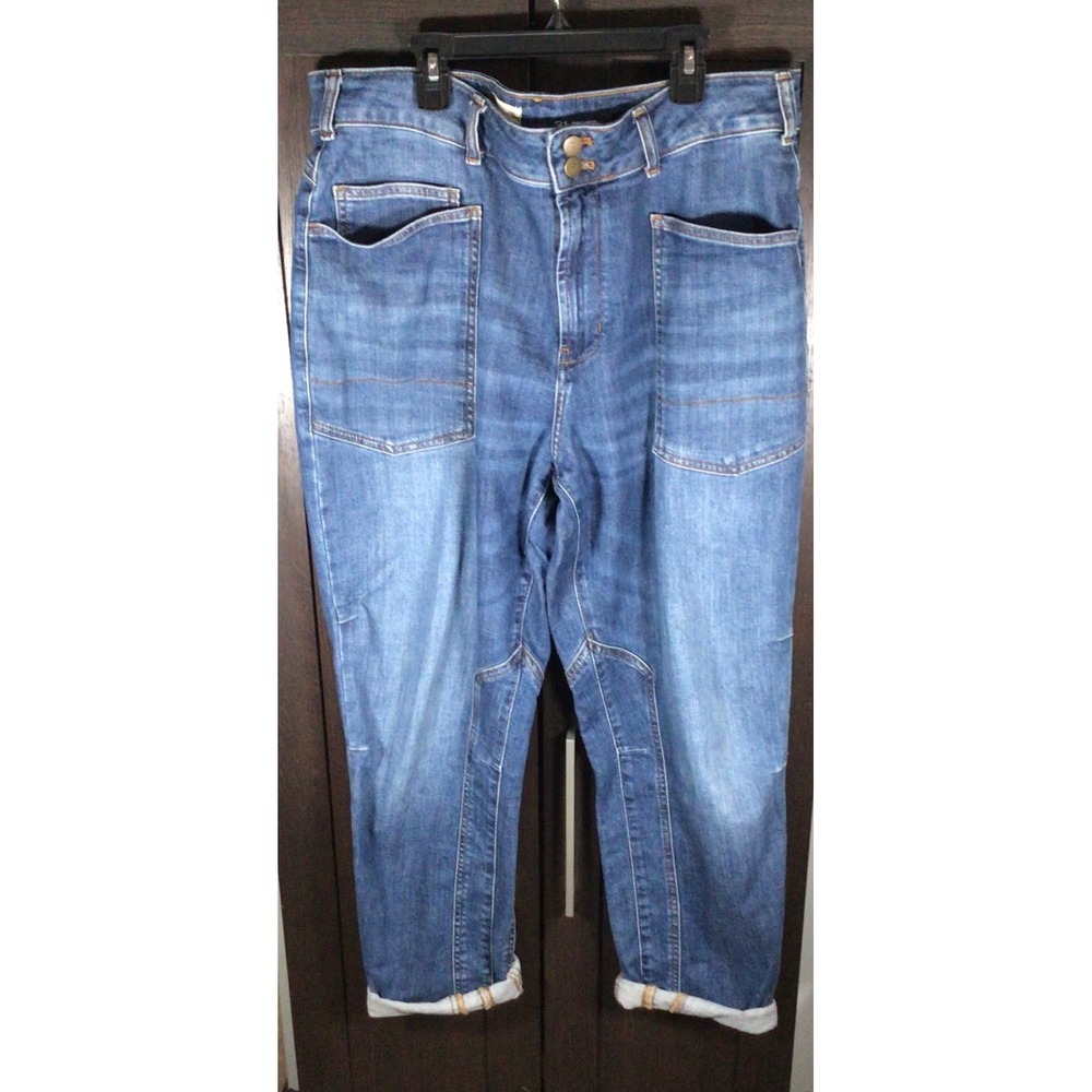Pilcro High Rise Utility Patch Pocket Jeans Size 31 Medium